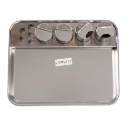 Khay Inox Phẫu Thuật 4 Hũ